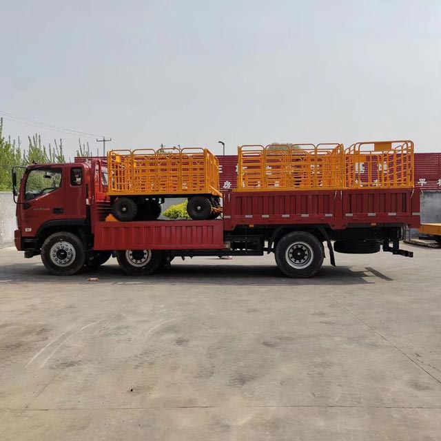 車站行李車托運平板拖車