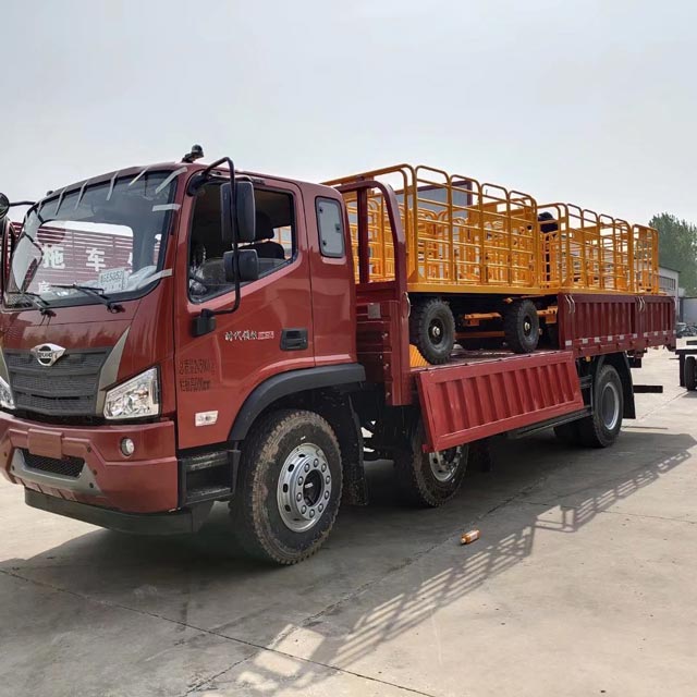 車站行李車托運平板拖車